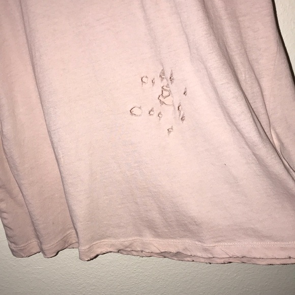 Peachy Distressed Tee - Picture 3 of 5